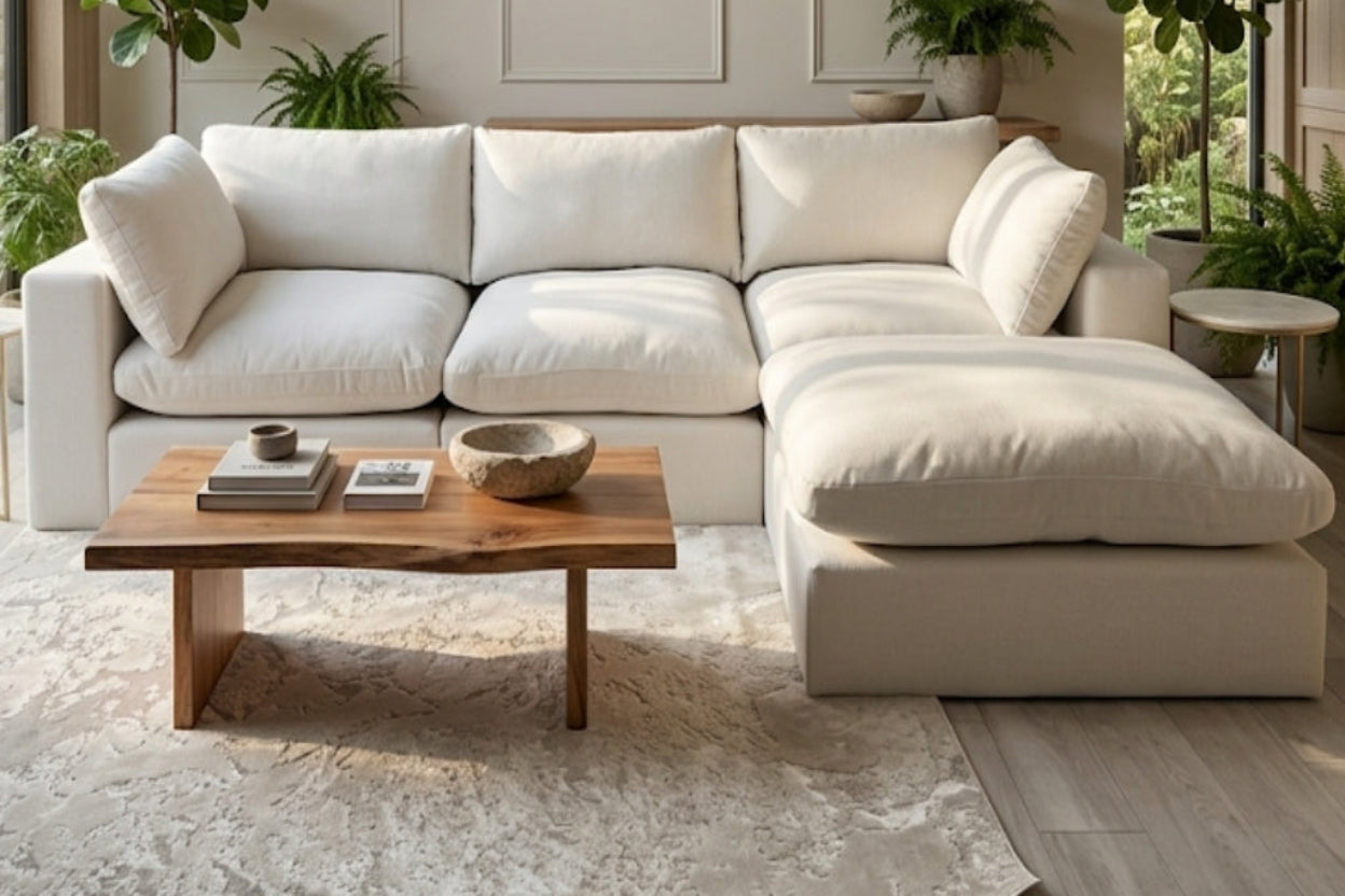 Dylan Corner 4x Premium Plush Fabric Sofa β Brand New