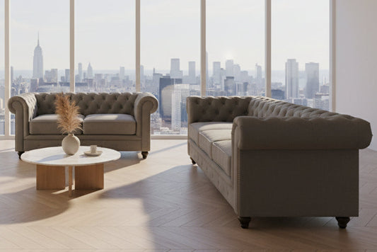 Luxury Chesterfield Sofa Set 3+2 Seater